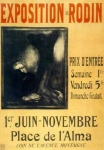 Affiche pour l'exposition Rodin au Pavillon de l'Alma en 1900