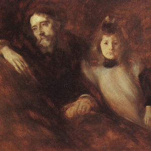 Alphonse-Daudet et sa fille Edmee