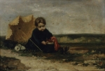 Enfant à l'ombrelle et au shako